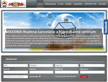 Tablet Screenshot of maxxima.sk